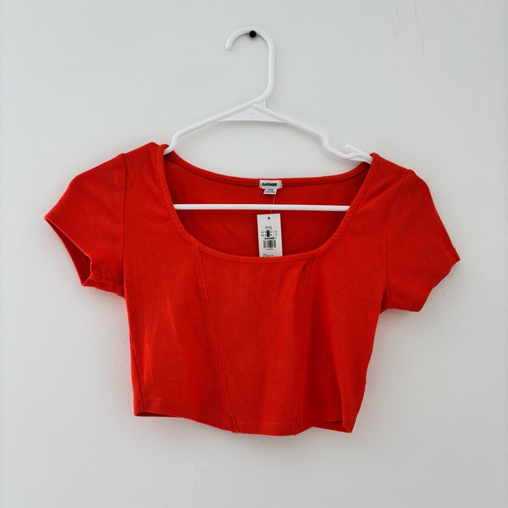 Garage Orange Mackenzie Corset Tee